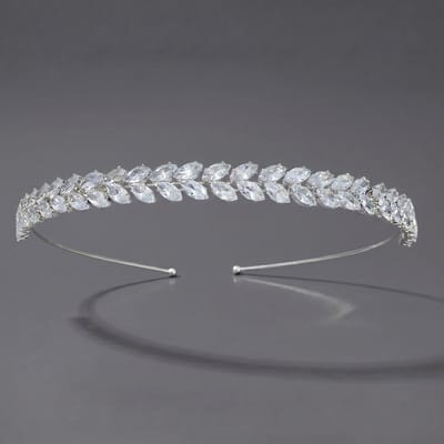 Kroon voor dames-Prinsessenkroon-Diadeem-Kroon-Strass-Elegant en Duurzaam - Geschikt voor Verschillende Gelegenheden-Haarsieraad-Stijl 90