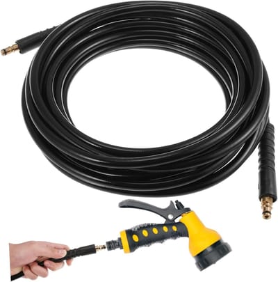 Hogedrukreiniger Slang - Vervangingsslang Reiniger - Auto Buiten Reinigen - Duurzaam Rubber Materiaal - 10 Meter Lengte - Assorti