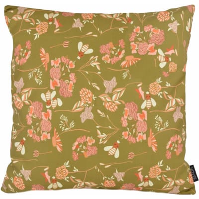 Mae Bloom Groen Kussenhoes | Indoor / Outdoor Collectie | Katoen | 45 x 45 cm