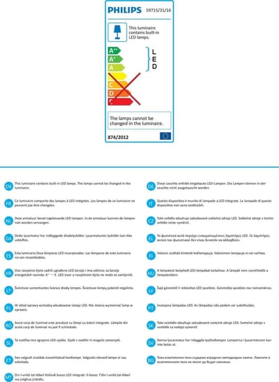 Philips myLiving 59715/31/16 Verzonken spot Wit LED 7,5 W