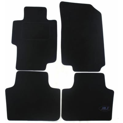 Tapis de Sol Noir Velours - J&amp;J AUTOMOTIVE - Honda Accord 2003-2008 - Sur Mesure - Antidérapant - Imperméable