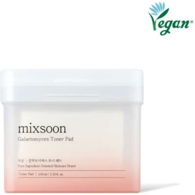 mixsoon Galactomyces Toner Pad 210ml 60 Disques – Disques Tonifiants Coréens Éclaircissants pour Hydratation, Texture de Peau & Soin Peau de Verre
