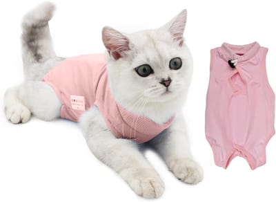 Professioneel Herstelpak voor Katten, Chirurgisch Dierenpak, Ademend Alternatief voor E-Collar, Anti-Likvest en Wondshirt voor Katten