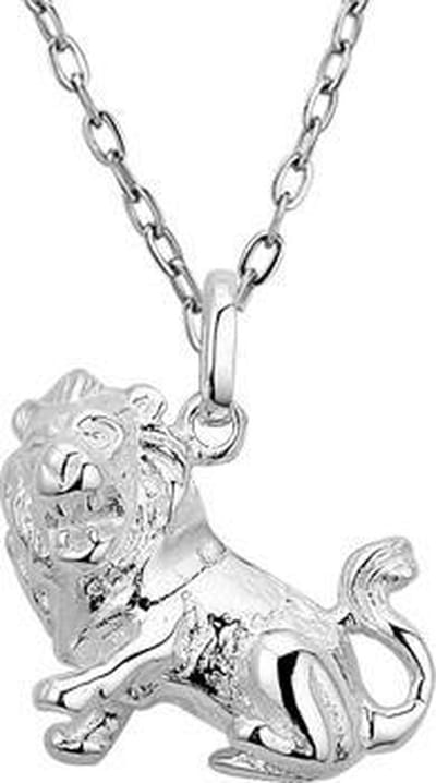 Montebello Ketting Leeuw - 925 Zilver - Horoscoop - 17x20mm - 45cm