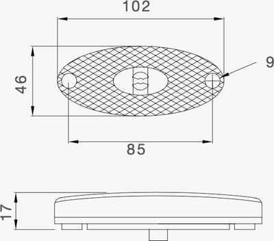 Aspock Flatpoint 2 LED Oranje 24V