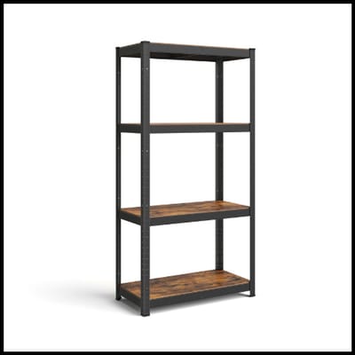 Opbergplank - Kelder- en Garageplank - Verstelbare Planken - Hoog Draagvermogen - Stalen Frame