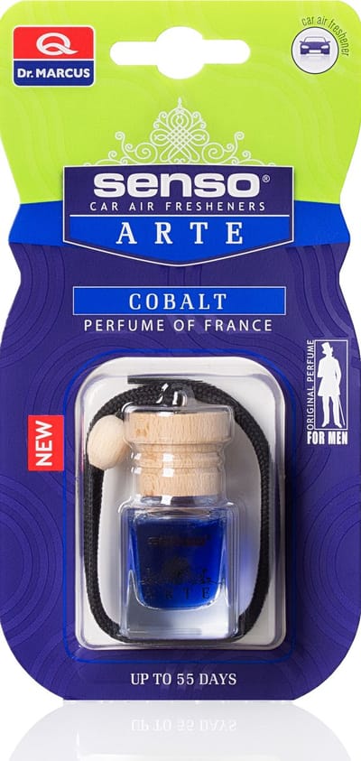 Dr. Marcus Senso Arte Cobalt autogeurtje met neutrafresh technologie - Luchtverfrisser auto - Tot 55 dagen geurverspreiding - 6 ml