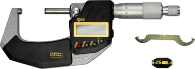 Digitale buitenschroefmaat IP65 meetbereik 25-50 mm resolutie 0,001 mm MW Tools DBM25-50