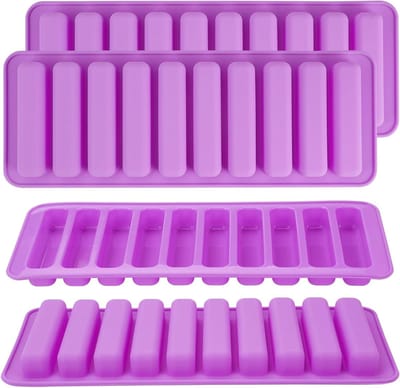 Allecto Plus - Silicone Mal voor Hondenkoekjes en Granolarepen - 4 stuks, Bakmat voor Haverrepen, Vingermodel, Biscuit Stokken, DIY Hondenkoekjes - Hondensnacks Mal