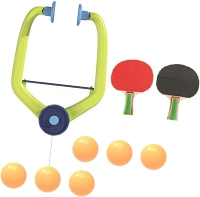 Hangende Tafeltennis Trainer - Deur Pingpong Spel - Verbeter Vaardigheden - Verstelbaar Hangend Ontwerp - 26 x 20 cm