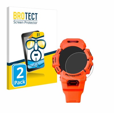 BROTECT - Screenprotector voor Casio G-Shock GBA-900 - Folie Beschermfolie transparant 2 Stuks