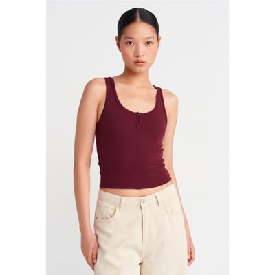Slim Fit Crop Cami Blouse