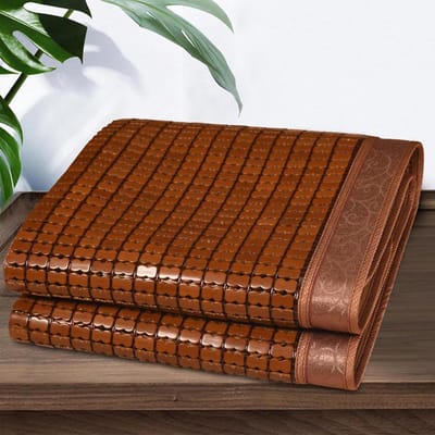 Bamboe Matras Topper - Zomer Slaapmat - Koel Slapen - Natuurlijk Ademend - 90x190 cm - Natuurlijk
