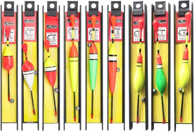 Vis Dobbers Set - Zwemmers Vis Pose - Vissen Op Water - Inclusief Lood Lijn Haak - 9 Stuks