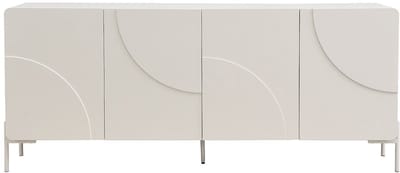 Vente-unique Dressoir met 4 deuren in MDF - Beige - ZELINARO