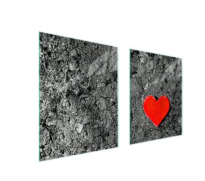 TMK ArtDeko Hart - Glazen Beschermplaat - 85x52 cm - Veelzijdig - Veilig