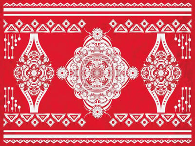 Vinyl | vinyl | vloerkleed | Lighthouse red | 90x120 cm