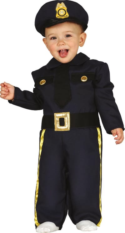 Fiestas Guirca - Kostuum Politie 12-18 maanden - Carnavalskleding - Carnaval - carnavalskleding 2027 - Carnaval kostuum