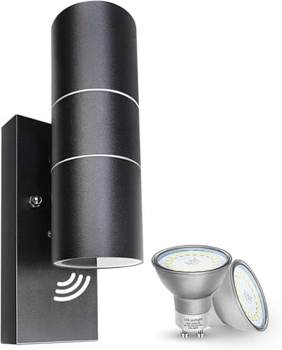 HEZIVO® Buitenlamp met Dag en Nacht Sensor - Wandlamp Buiten - Met Schemersensor - Waterdicht