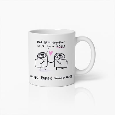 Grappige Papier Verjaardag Koffiemok - Schattig Toiletrol Ontwerp - Uniek Cadeau voor Stellen