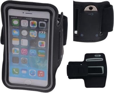 Bestcases.nl Universele Zwart Sport Armband Neopreen Medium (4,4 t/m 5,0 inch)