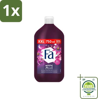 1 x Fa - Mystic Moments - Bad- & Douchegel - Passiebloem - 750 ml - Badgel - Douchegel - Passiebloem - Sheaboter - Verzorging