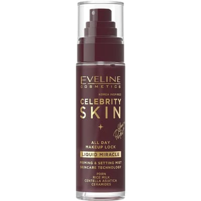Vastzittende en verzorgende mist voor make-up eveline celebrity skin koren