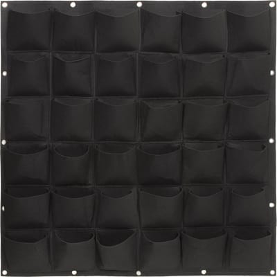 QUVIO Verticale tuin met 36 vakjes voor aan de muur - Verticale tuin - Verticaal tuinieren- Tuinieren - Moestuin - Kruidenrek - Kruidenrek ophangbaar - Kruiden - 100 x 100 cm (bxh)