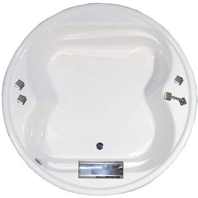 Caribia Vidal Round Bathtub 184 cm Vidal Round incl. Foot Frame