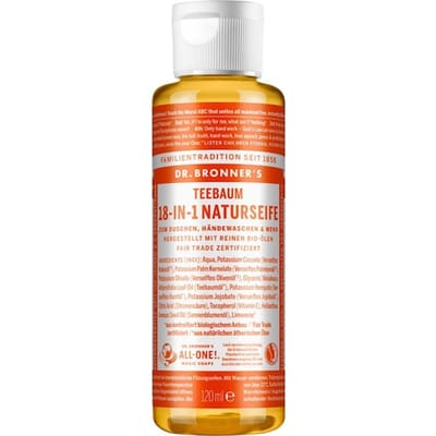 Dr. Bronner's Vloeibare zeep Tea Tree 18-in-1 Natuurlijke Zeep Dames 120 ml