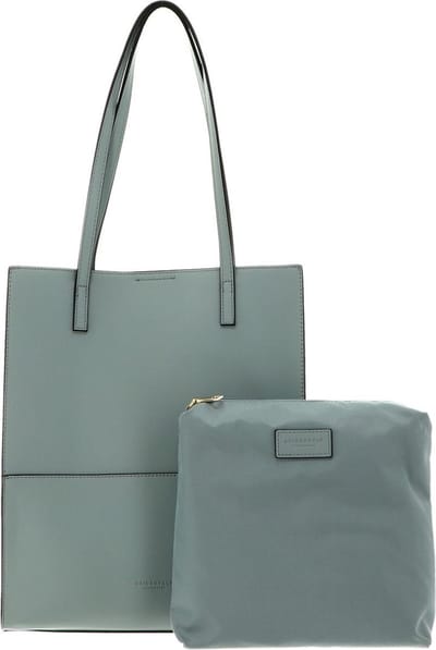 SEIDENFELT MANUFAKTUR Nees Shopper Icy Heaven / Gold Mintgroen