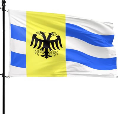 VlagDirect - West Maas en Waal vlag - Gemeente West Maas en Waal vlag - 90 x 150 cm.