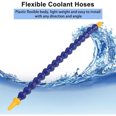 10 pièces Tuyau Flexible en Plastique pour Eau Huile Liquide de Refroidissement Filetage 1 8BSPT Tuyau pour Tour CNC