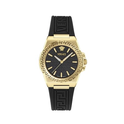 Versace Greca Reaction VE0D00225 Horloge - Kunststof - Zwart - Ø 38 mm