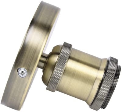 aladdien - Vintage Lichtfitting - E26/E27 Lamphouder - Antiek brons - Plafondlamphouder - Geschikt voor Keuken en Slaapkamer - Lichtcontactdozen