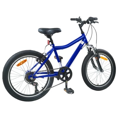 vidaXL - Kinderfiets - 20 - Inch - 6-Snelheid - voor - 6-11 - jaar - oud - Donkerblauw