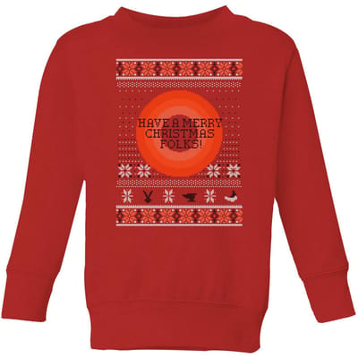 Looney Tunes Knit Kids' Christmas Jumper - Red - 134/140 (9-10 jaar)