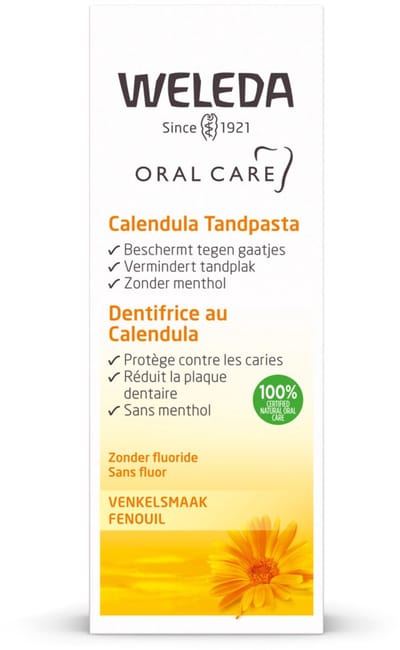 WELEDA Tandpasta Calendula - 2 x 75 ml - Voordeelverpakking