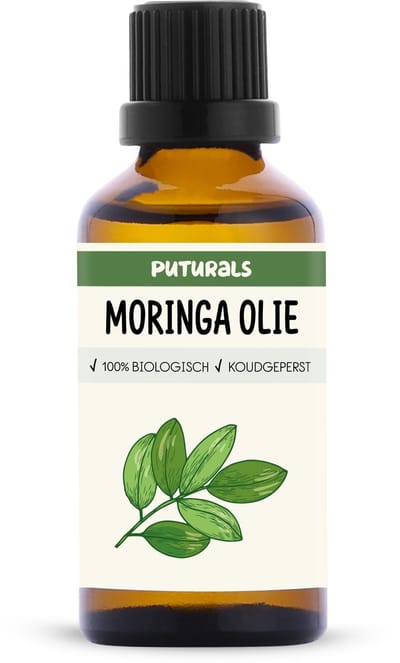 Puturals Moringa Olie 100% Biologisch - 50ml - Koudgeperst en Puur - Moringa Olie voor Huid en Haar
