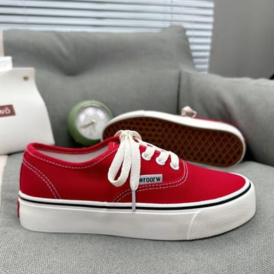 Casual Flats Canvas Sneakers Dames Outdoor Effen Kleur Ondiepe Sportschoenen Tennis Vrouw Streetwear Veterschoenen Gevulkaniseerde Schoenen 44 39 gray