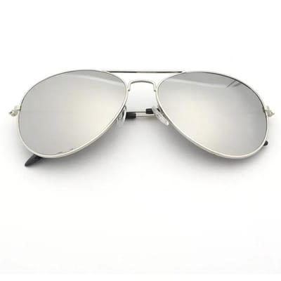 Nieuwe Vintage Pilotenbril voor Mannen Metalen Frame Vrouwen Zonnebril Trendy Oculos Masculino Voor Buitengebruik Zonnebril Zonnebril UV-bescherming 400 Other white
