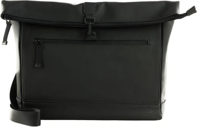 JOST Schoudertas met laptopvak Hamar Shoulder Bag Courier Black Zwart