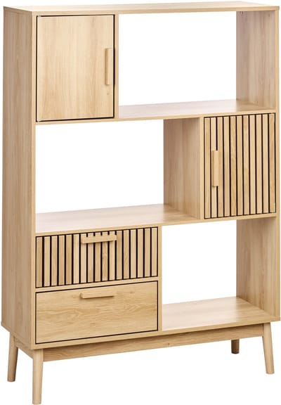 LYNWOOD - Boekenkast - Lichthout - MDF