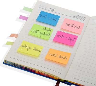 Kleine witte plaknotities van 51 x 38 mm - 100 vel per blok voor school, thuis en kantoor, ideaal voor aantekeningen en herinneringen