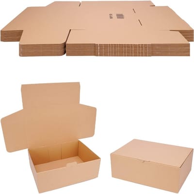 Vouwdozen 350 x 250 x 130 mm - 50 stuks - Eenvoudige verzendoplossing voor kleine artikelen