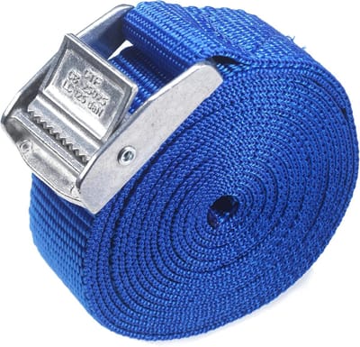 Hefriemen Cam Gesp - Spanbanden Bagage - Lading Zekeren - Sterk Polypropyleen - 9 Stuks 1.5m - Blauw