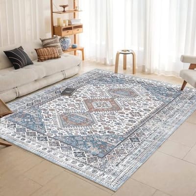 Wasbare Boho Deken Marineblauw voor Woonkamer en Slaapkamer - Antislip en Duurzaam