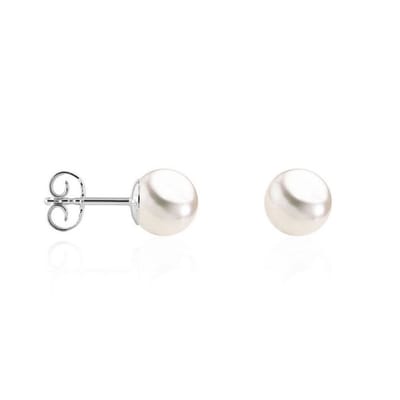 Luna-Pearls - 311.0749 - Oorstekers - Dames - 585 Witgoud - Zoetwatercultuurparel