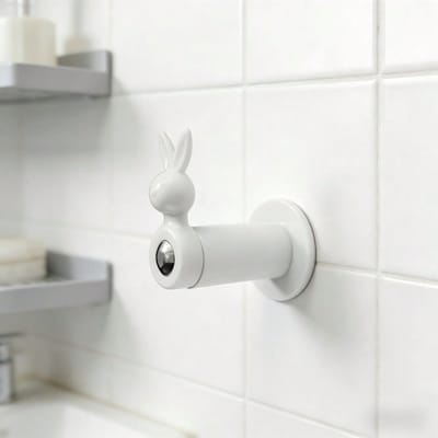 Fixation de siège de toilette | Crochet anti-chute | Boucle solide et stable | Accessoires de siège de toilette | Empêche le glissement et le siège lâche | Outil pratique pour la salle de bain White