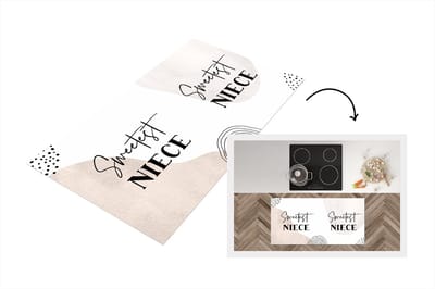 Keukenloper - Loper keuken - Quotes - Liefde - Familie - Niece - 120x60 cm - Keukenloper vinyl